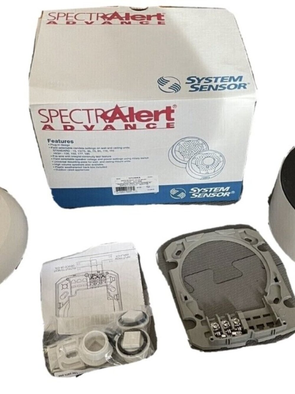 SpectrAlert Advance White Outdoor Ceiling Mount Speaker
